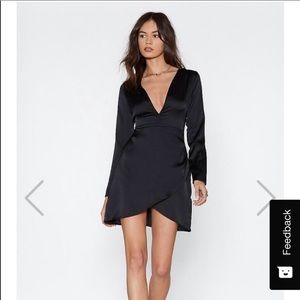 Slip Away Satin Dress size 4 NWT